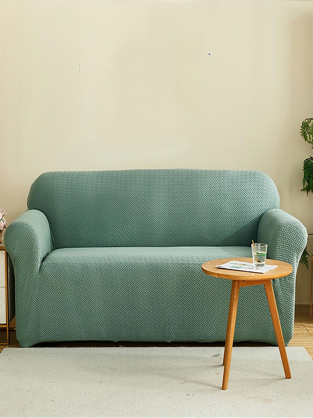 HOUSE OF QUIRK Green Self Design Polar Fleece 220 GSM 5 Seater Stretchable Sofa Slipcover
HOUSE OF QUIRK Green Self Design Polar Fleece 220 GSM 5 Seater Stretchable Sofa Slipcover