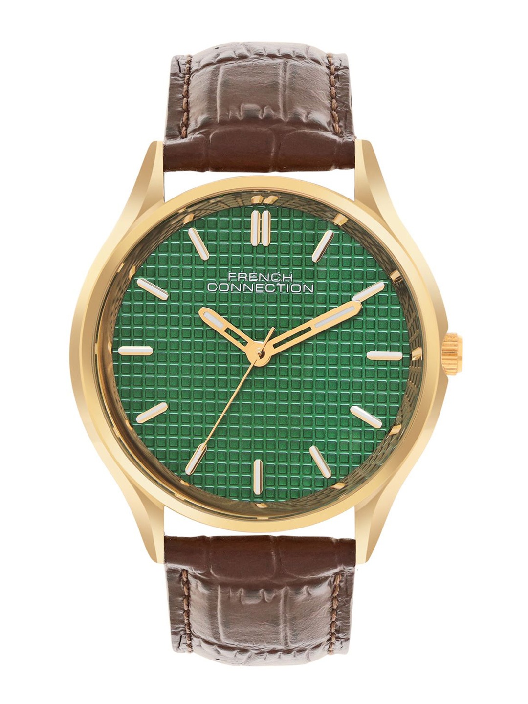French Connection Men Dial & Leather Textured Straps Analogue Watch FCN088NBL, Green
French Connection Men Dial & Leather Textured Straps Analogue Watch FCN088NBL, Green