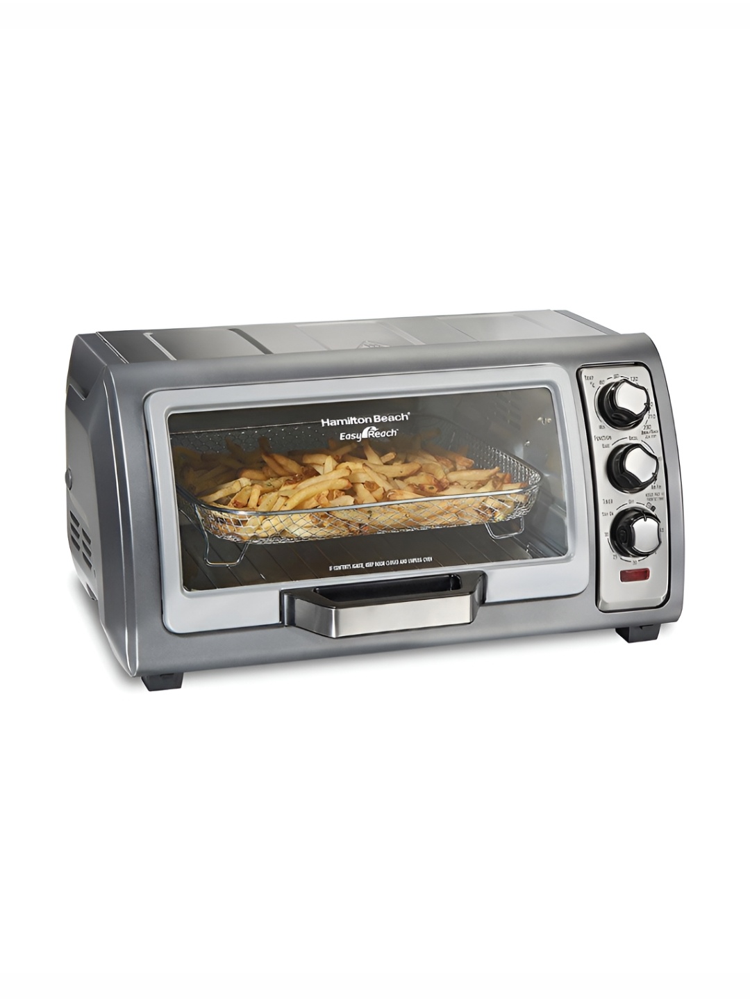 Hamilton Beach Matrix Silver Toned & Grey Easy Reach Sure Crisp Air Fryer Toaster Oven
Hamilton Beach Matrix Silver Toned & Grey Easy Reach Sure Crisp Air Fryer Toaster Oven