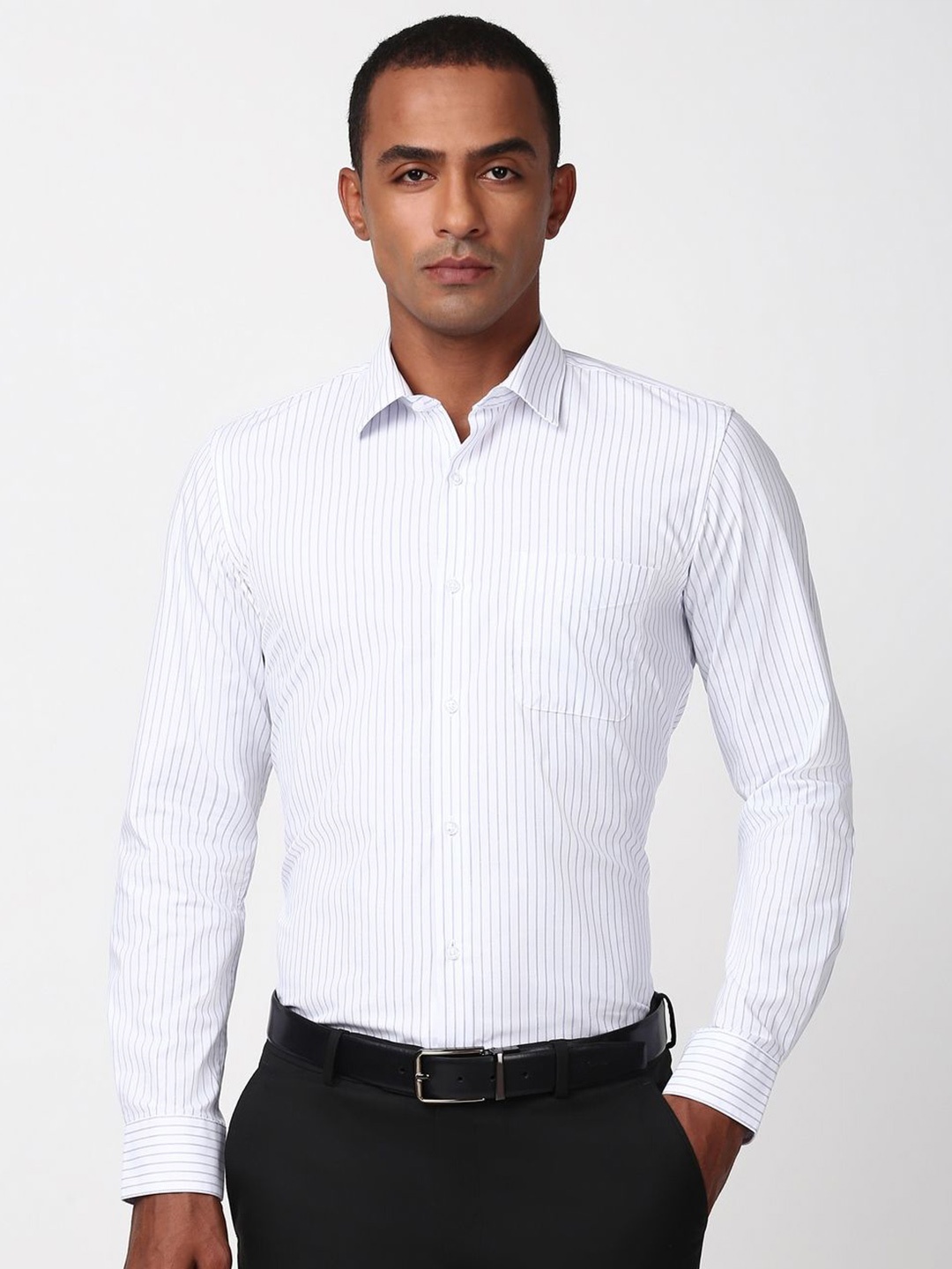 Peter England Men Spread Collar Pinstripes Striped Cotton Slim Fit Formal Shirt, White
Peter England Men Spread Collar Pinstripes Striped Cotton Slim Fit Formal Shirt, White