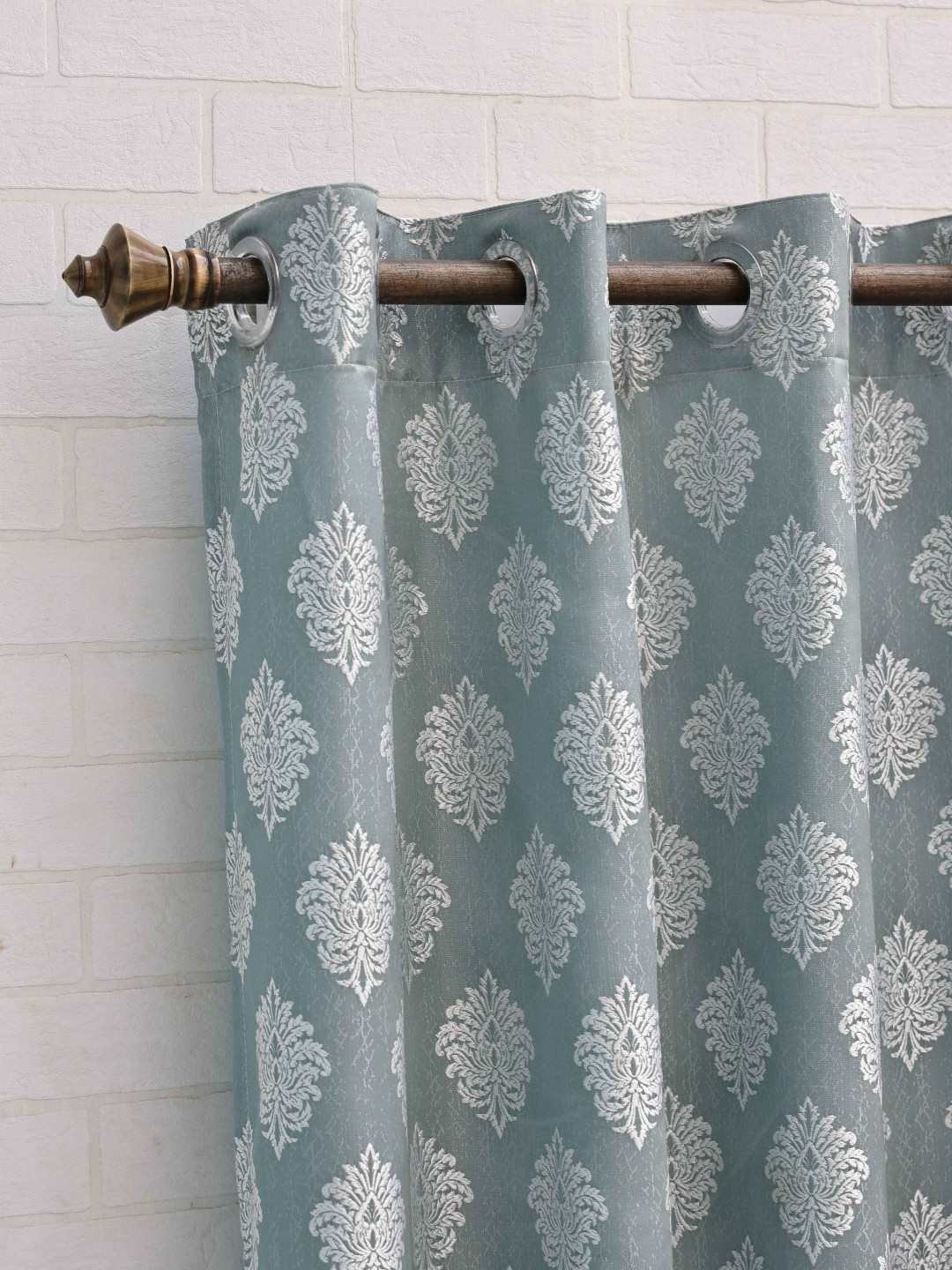 Ariana Blue & White Ethnic Motifs Room Darkening Jacquard Window Curtain
Ariana Blue & White Ethnic Motifs Room Darkening Jacquard Window Curtain