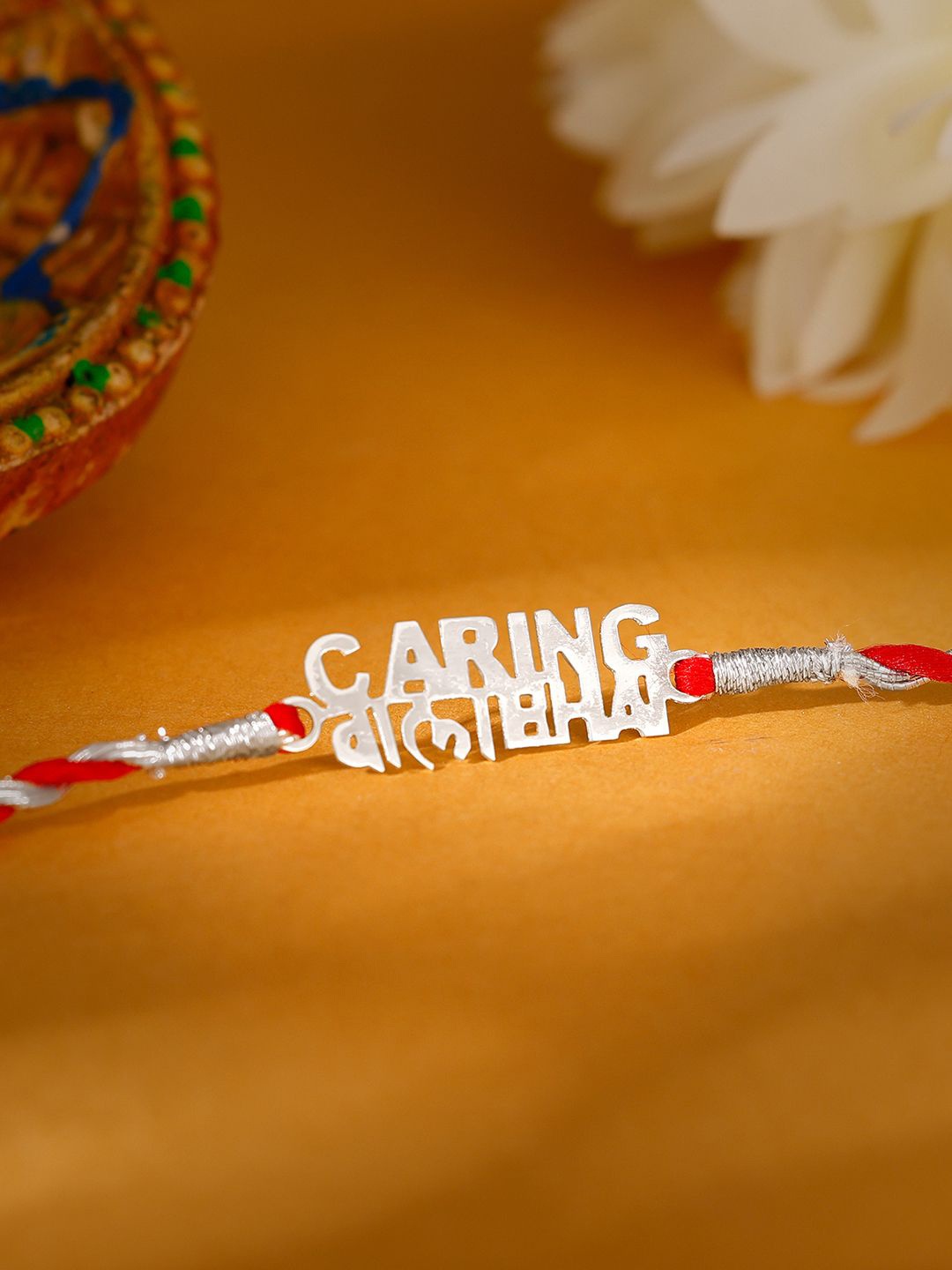 GIVA 925 Silver Caring Wala Bhai Charm Thread Rakhi With Roli Chawal & Greeting Card
GIVA 925 Silver Caring Wala Bhai Charm Thread Rakhi With Roli Chawal & Greeting Card