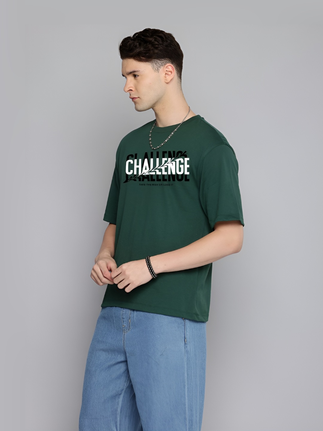 R.Code by The Roadster Life Co. Men Typography Printed Round Neck Cotton Oversized T-shirt, Green
R.Code by The Roadster Life Co. Men Typography Printed Round Neck Cotton Oversized T-shirt, Green