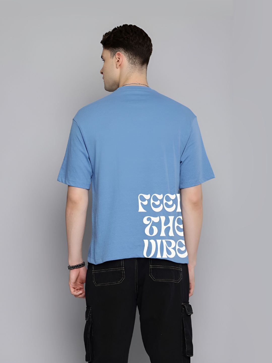 R.Code by The Roadster Life Co. Men Printed Round Neck Cotton Oversized T-shirt, Blue
R.Code by The Roadster Life Co. Men Printed Round Neck Cotton Oversized T-shirt, Blue