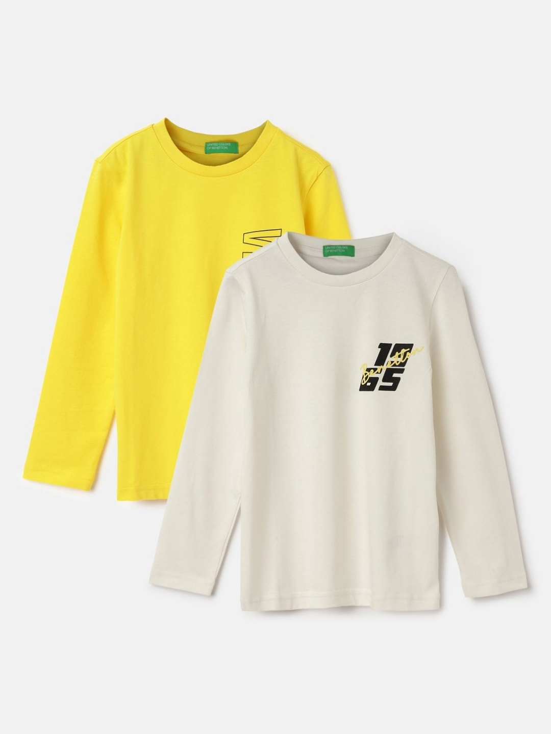 United Colors of Benetton Boys Pack Of Graphic Printed 2 Pure Cotton T-shirt, White
United Colors of Benetton Boys Pack Of Graphic Printed 2 Pure Cotton T-shirt, White