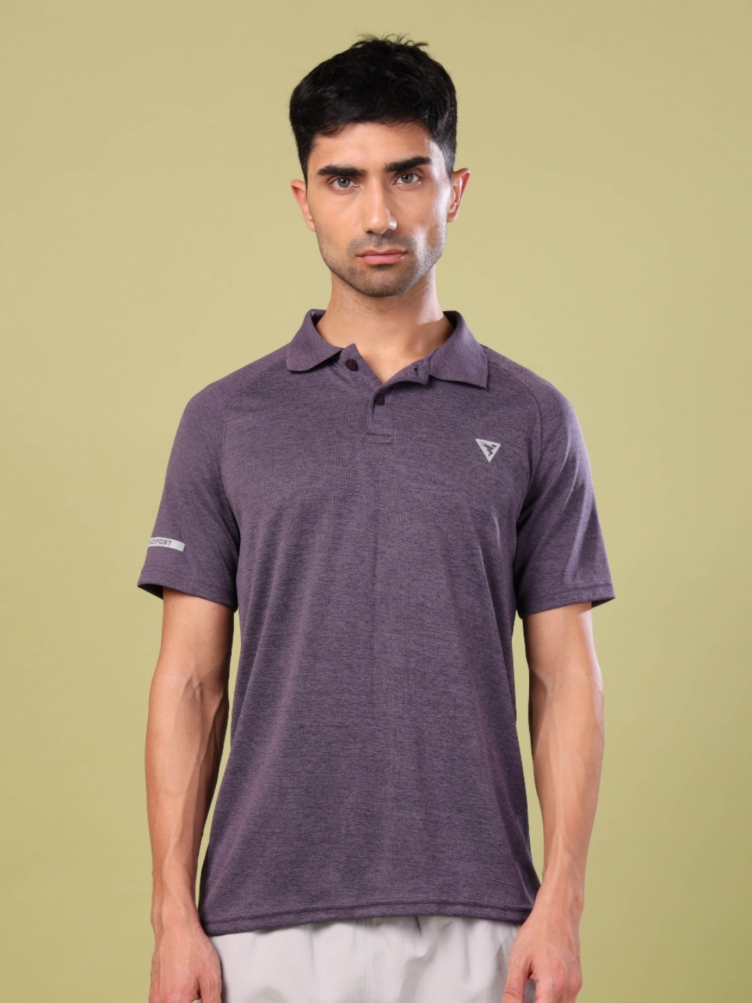 Technosport Polo Collar Raglan Sleeves UPF50 Technology Slim Fit Sports T-shirt, Purple
Technosport Polo Collar Raglan Sleeves UPF50 Technology Slim Fit Sports T-shirt, Purple