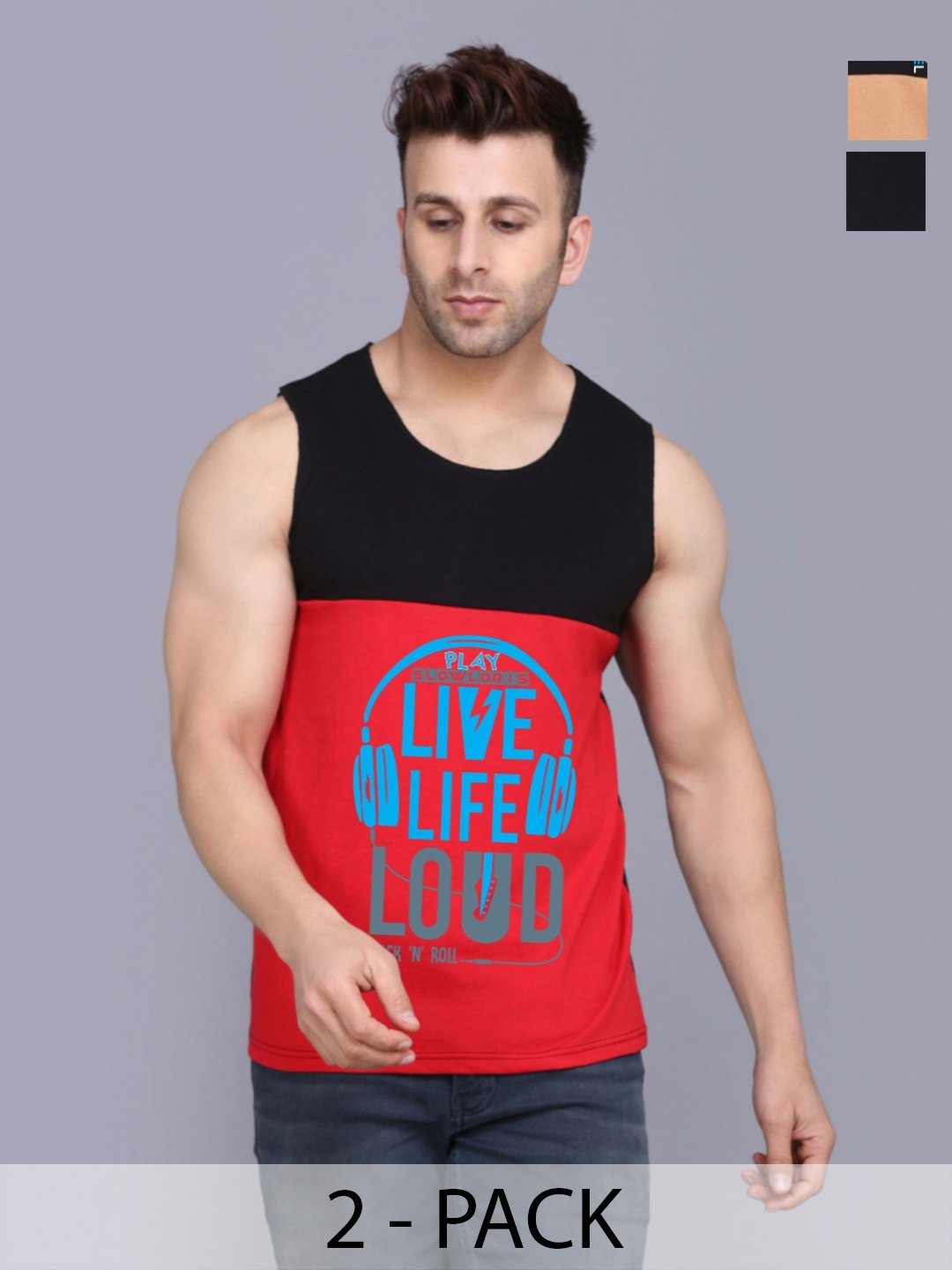 SLOWLORIS Men Pack Of 2 Typography Printed Round Neck Cotton Slim Fit T-shirts, Black
SLOWLORIS Men Pack Of 2 Typography Printed Round Neck Cotton Slim Fit T-shirts, Black