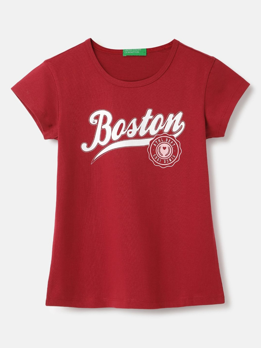 United Colors of Benetton Girls Printed Graphic Printed Pure Cotton T-shirt, Red
United Colors of Benetton Girls Printed Graphic Printed Pure Cotton T-shirt, Red