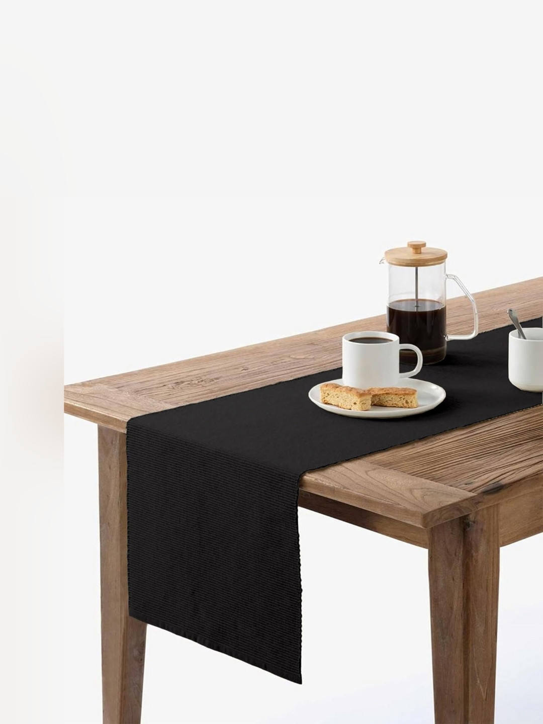 Lushomes Black Anti-Skid Cotton 8-Seater Table Runner 
Lushomes Black Anti-Skid Cotton 8-Seater Table Runner