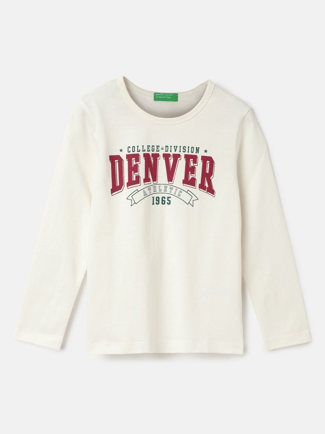 United Colors of Benetton Girls Typography Printed Pure Cotton Applique T-shirt, White
United Colors of Benetton Girls Typography Printed Pure Cotton Applique T-shirt, White