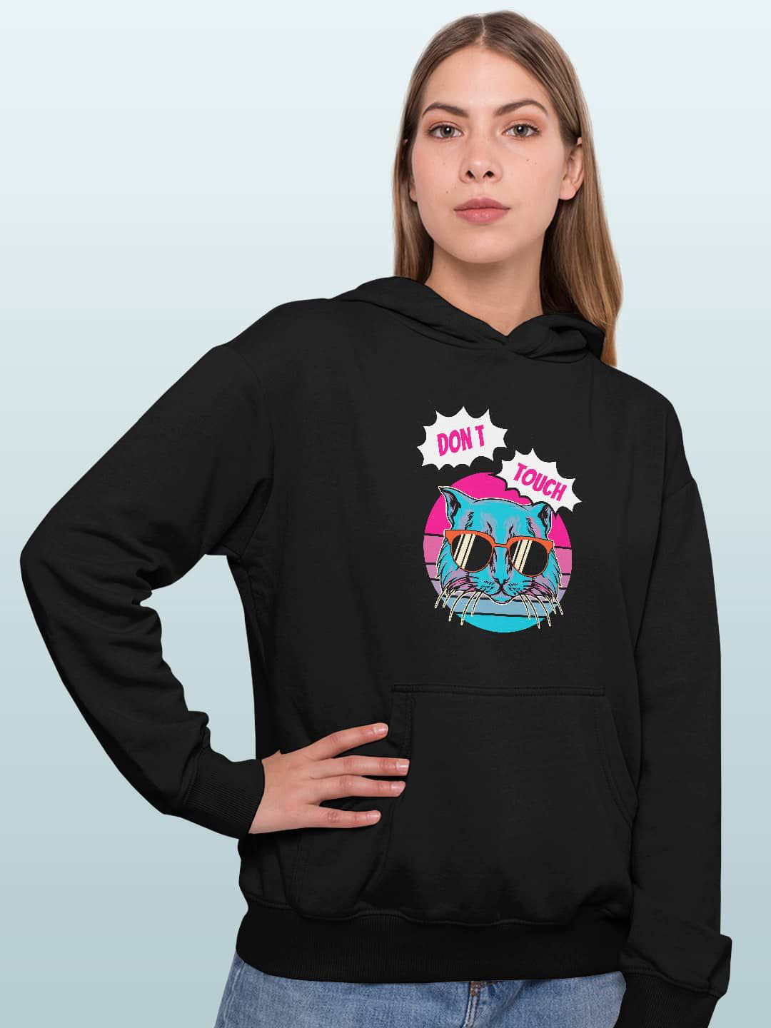 macmerise Women Printed Hooded Sweatshirt, Black
macmerise Women Printed Hooded Sweatshirt, Black