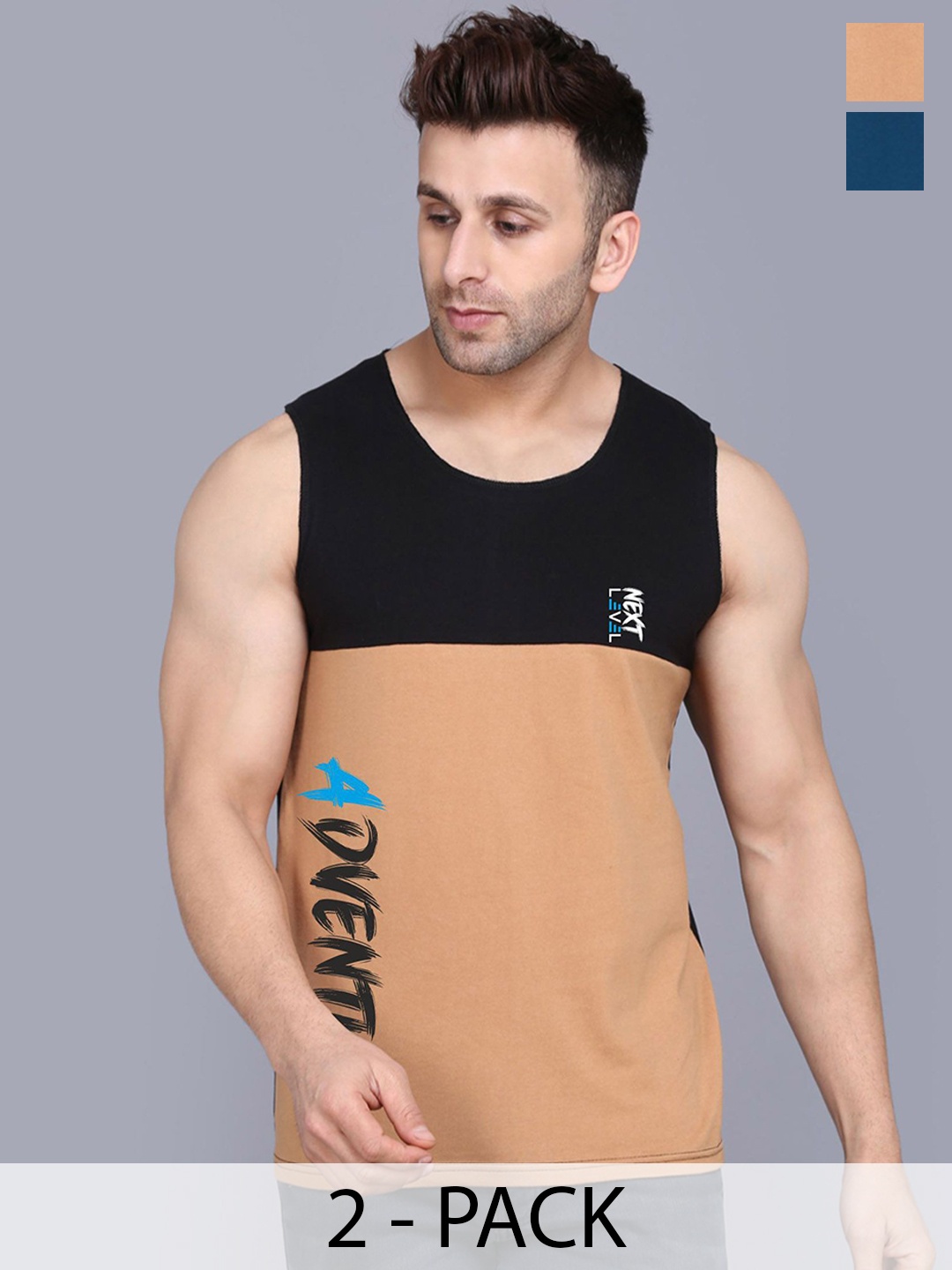 SLOWLORIS Pack Of 2 Men Printed Sleeveless Vests-SL26 COMBO (LOUD PEACOCK) (ADV BLKRST), Teal
SLOWLORIS Pack Of 2 Men Printed Sleeveless Vests-SL26 COMBO (LOUD PEACOCK) (ADV BLKRST), Teal