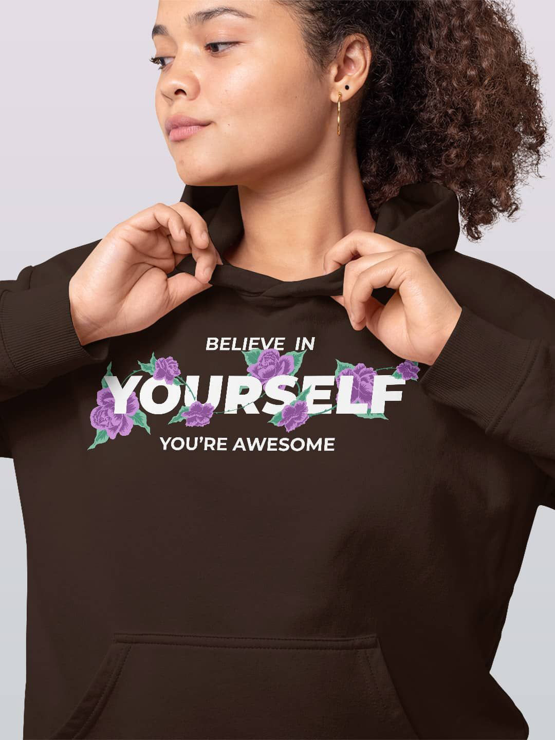 macmerise Women Printed Hooded Sweatshirt, Brown
macmerise Women Printed Hooded Sweatshirt, Brown