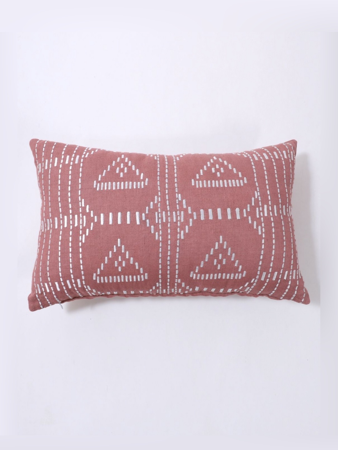 Art Avenue Pink & White Lumbra Geometric Embroidered Cotton Linen Rectangle Cushion Cover
Art Avenue Pink & White Lumbra Geometric Embroidered Cotton Linen Rectangle Cushion Cover
