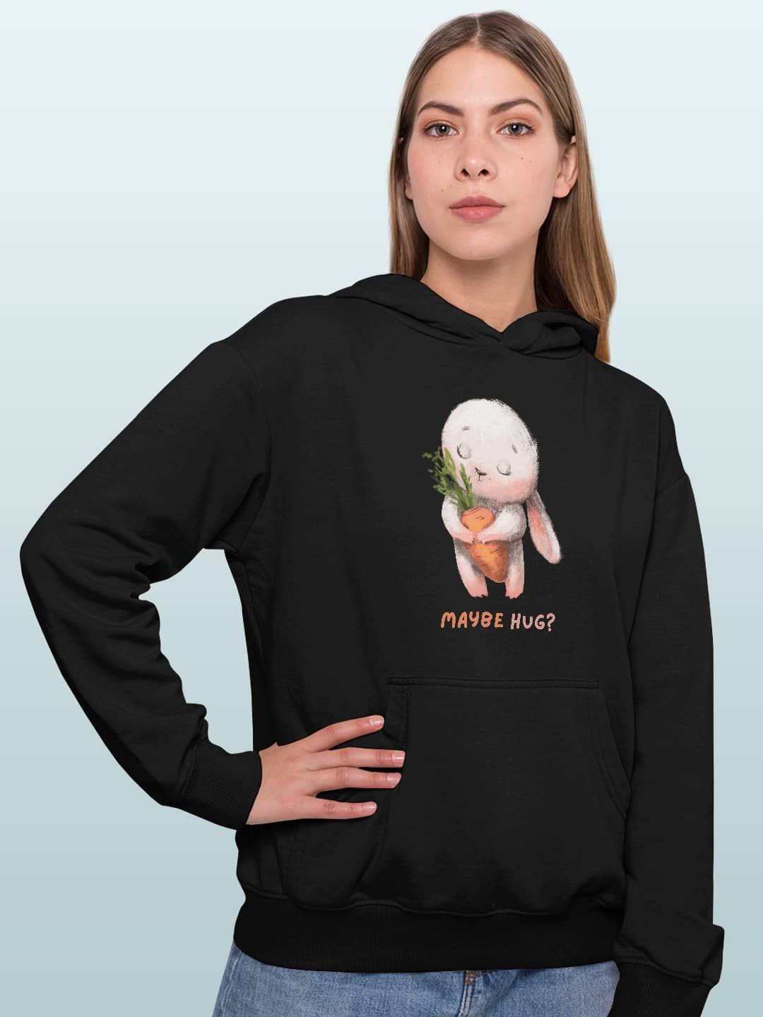 macmerise Women Printed Hooded Sweatshirt, Black
macmerise Women Printed Hooded Sweatshirt, Black