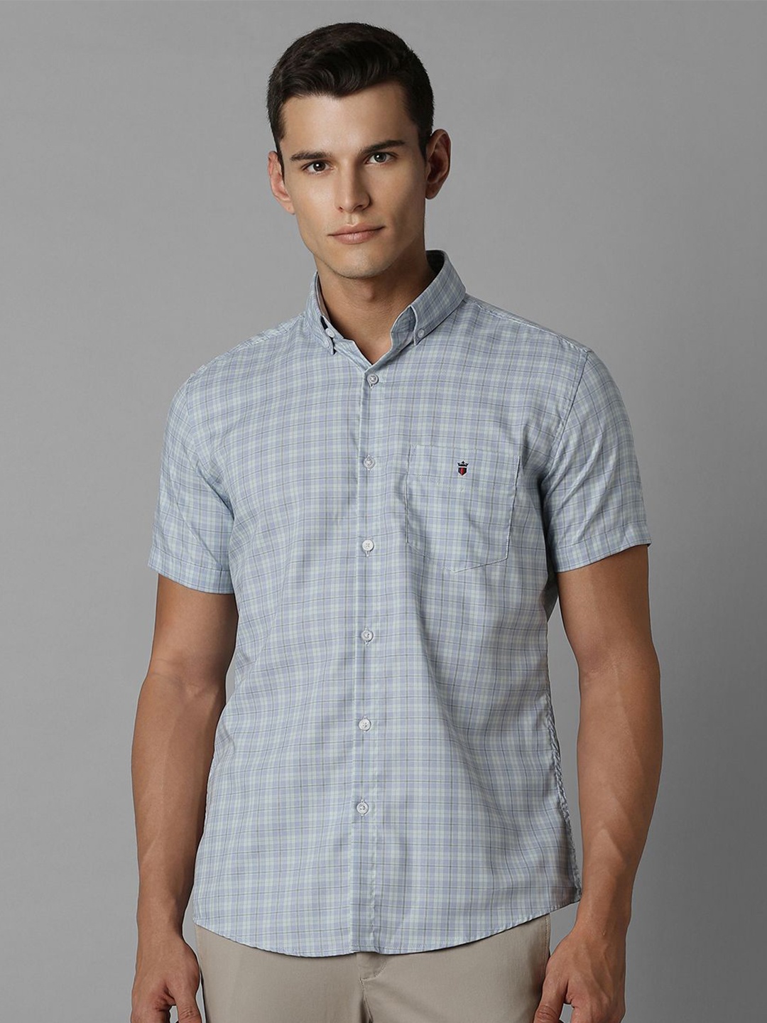 Louis Philippe Sport Men Slim Fit Gingham Checks Opaque Checked Casual Shirt, Blue
Louis Philippe Sport Men Slim Fit Gingham Checks Opaque Checked Casual Shirt, Blue