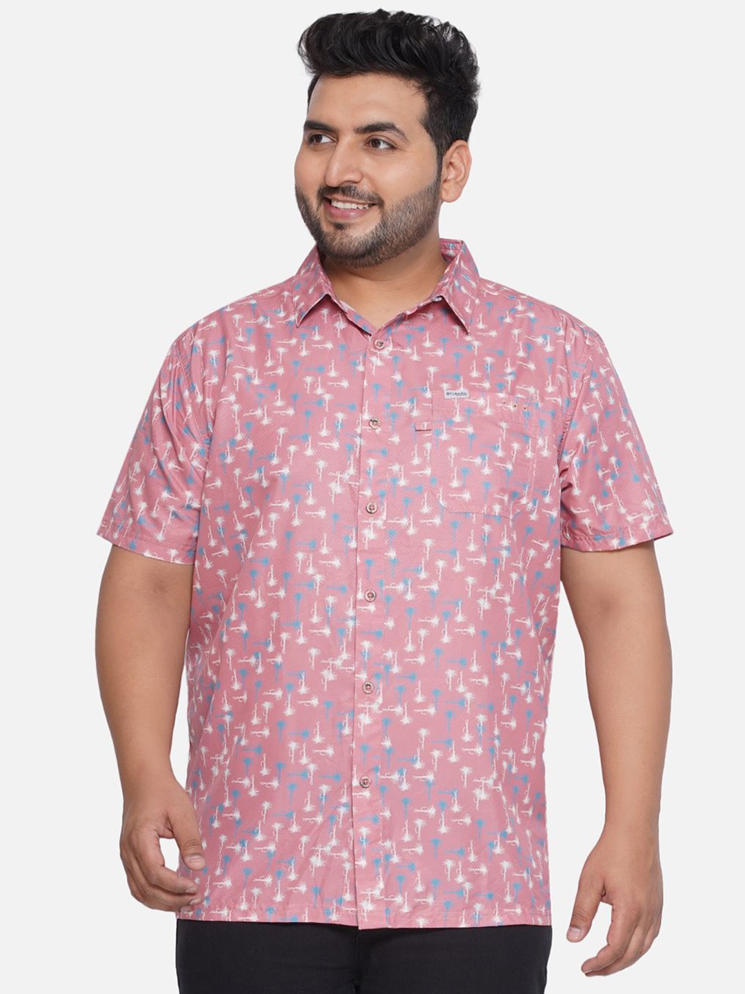 Santonio Men Classic Spread Collar Abstract Printed Cotton Plus Size Casual Shirt, Peach
Santonio Men Classic Spread Collar Abstract Printed Cotton Plus Size Casual Shirt, Peach