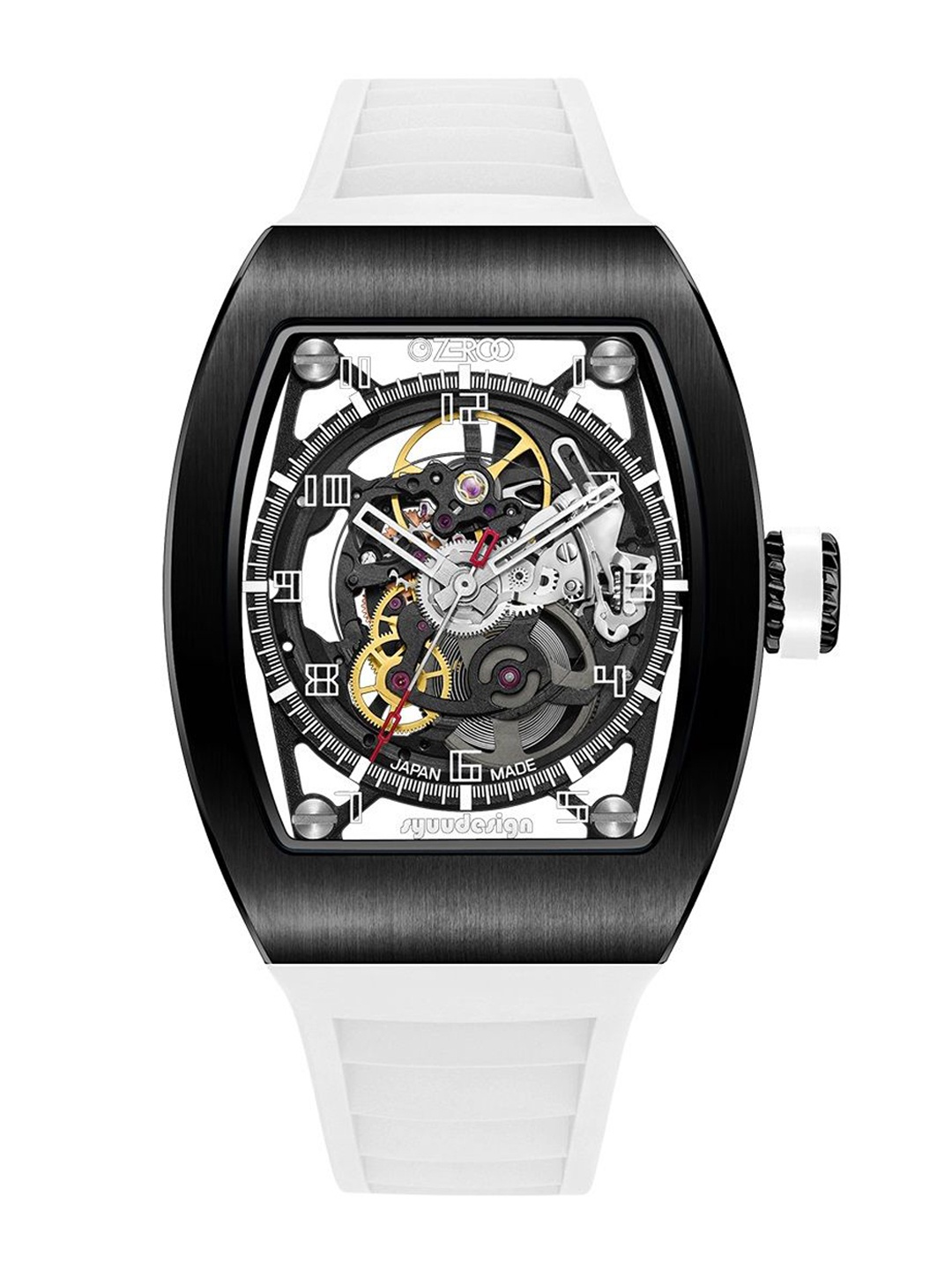 ZEROO Unisex Skeleton Dial & Leather Straps Analogue Automatic Watch ZM002BWH, White
ZEROO Unisex Skeleton Dial & Leather Straps Analogue Automatic Watch ZM002BWH, White