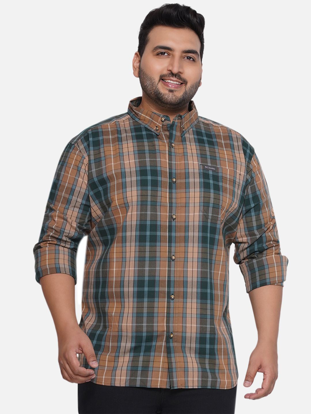 Santonio Men Classic Button-Down Collar Checked Cotton Plus Size Casual Shirt, Brown
Santonio Men Classic Button-Down Collar Checked Cotton Plus Size Casual Shirt, Brown