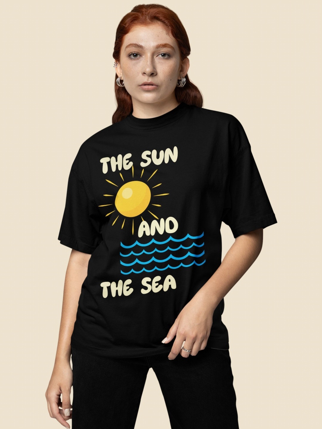 Beetein Lamhein Women Bio Finish Graphic Printed Round Neck Cotton Oversized T-Shirt, Black
Beetein Lamhein Women Bio Finish Graphic Printed Round Neck Cotton Oversized T-Shirt, Black