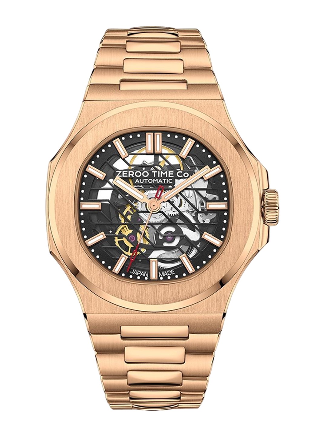 ZEROO Unisex Printed Dial & Stainless Steel Bracelet Style Straps Analogue Automatic Watch ZM003SRBK, Gold
ZEROO Unisex Printed Dial & Stainless Steel Bracelet Style Straps Analogue Automatic Watch ZM003SRBK, Gold