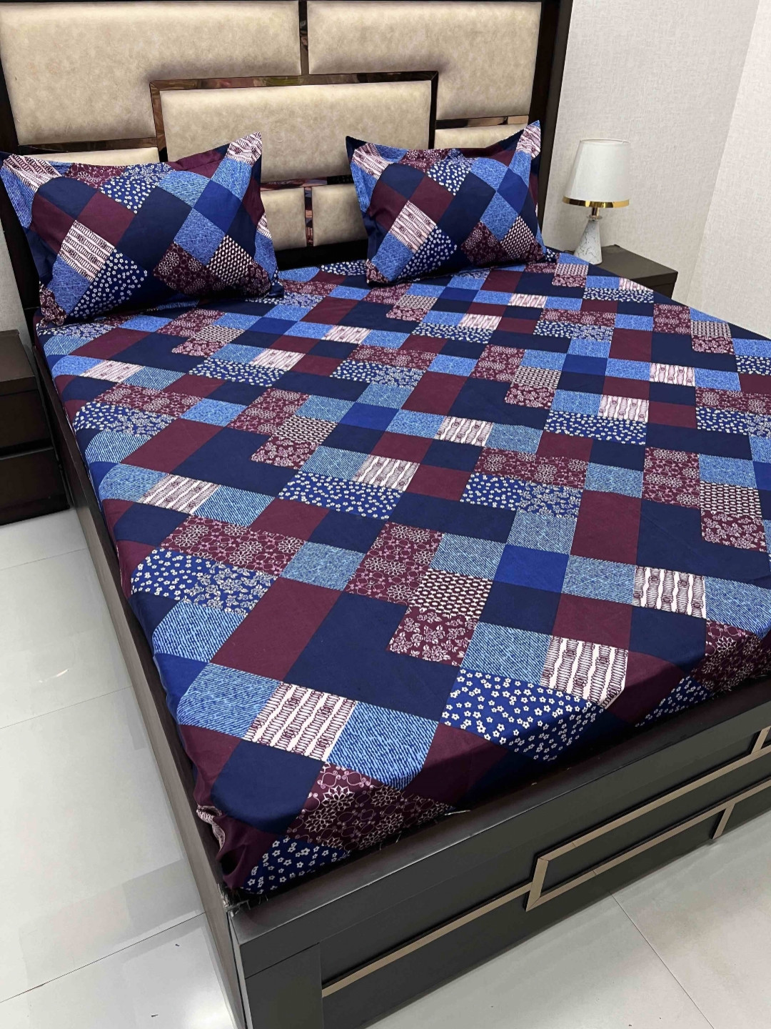 Pure Decor Queen Size Double Bed Bedsheet With 2 Pillow Covers 90in X 100in,228cm X 254cms, Blue
Pure Decor Queen Size Double Bed Bedsheet With 2 Pillow Covers 90in X 100in,228cm X 254cms, Blue