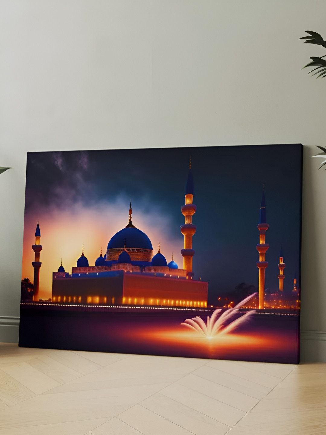 CLAWCRAFTS Blue & Brown Wooden Paintings Wall Art 
CLAWCRAFTS Blue & Brown Wooden Paintings Wall Art