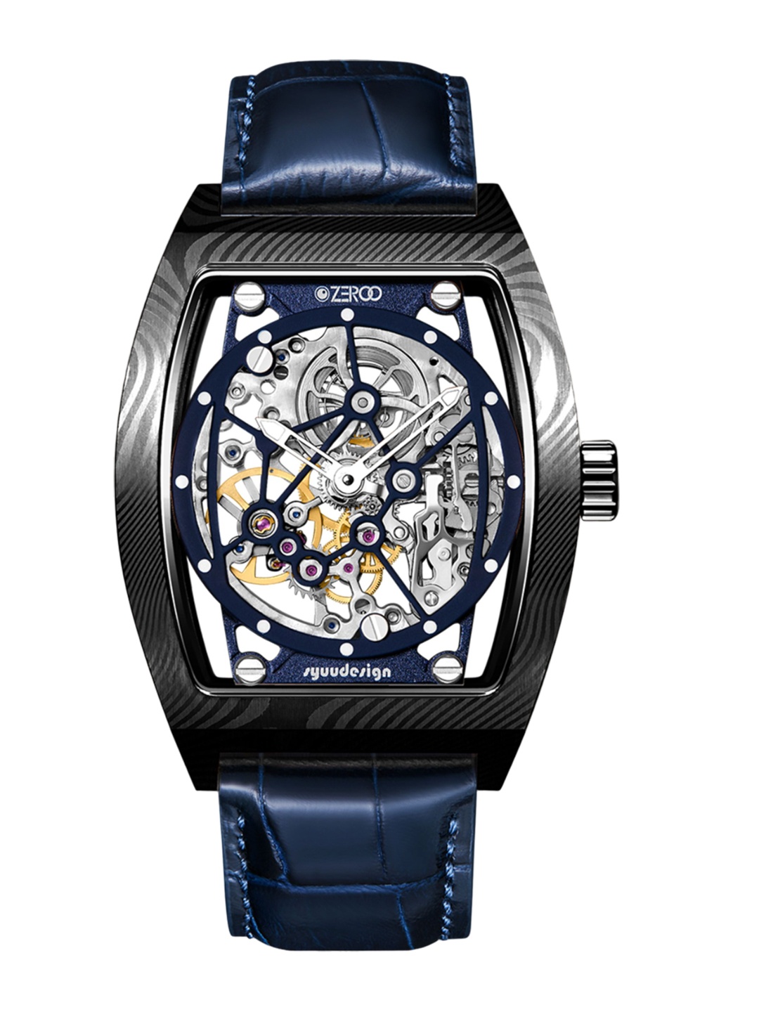 ZEROO Unisex Dial & Leather Textured Straps Analogue Automatic Watch ZM001DBBL, Navy blue
ZEROO Unisex Dial & Leather Textured Straps Analogue Automatic Watch ZM001DBBL, Navy blue
