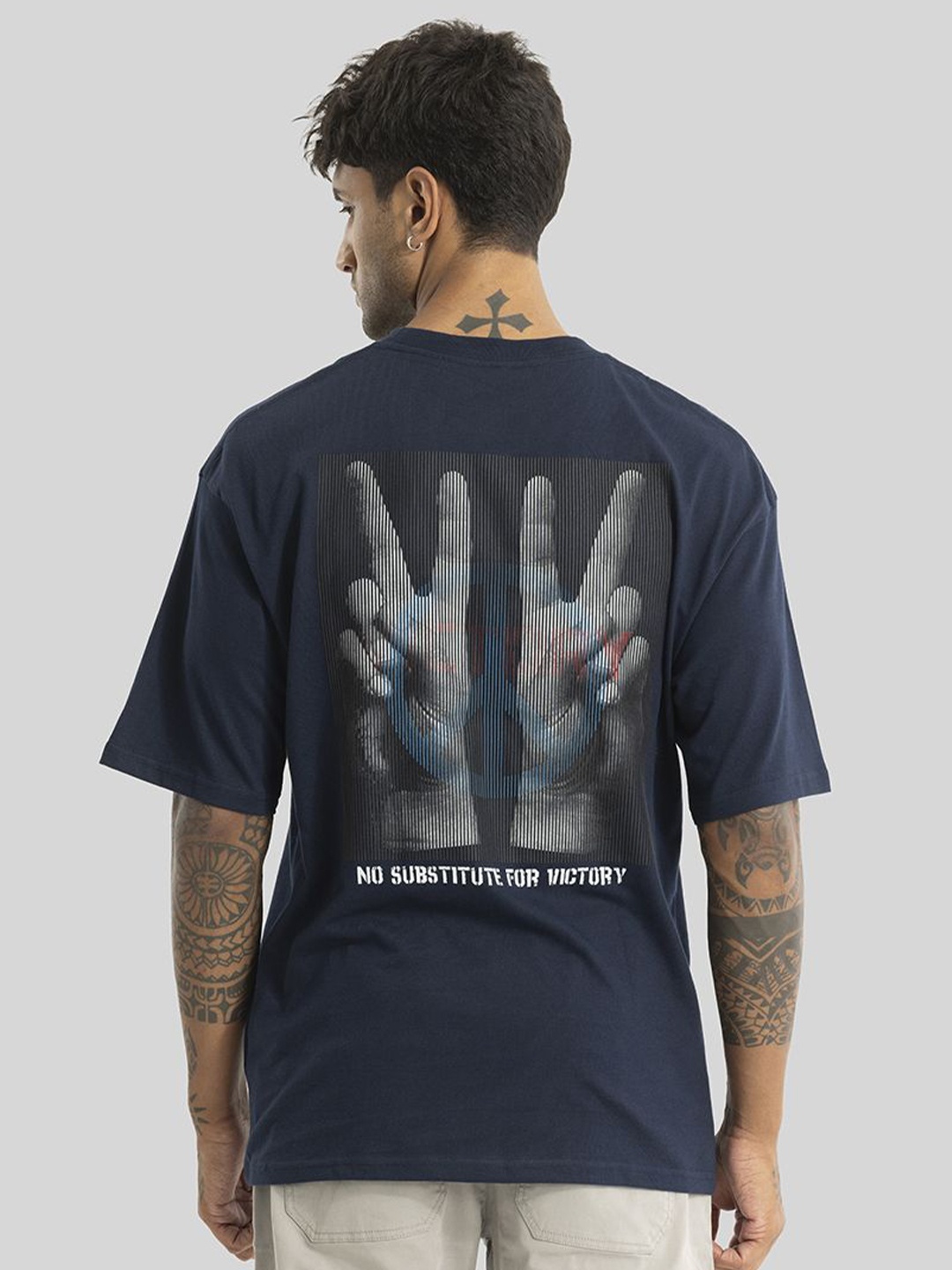 Snitch Men Graphic Printed Oversized Drop Shoulder Sleeves Round Neck T-shirt, Navy blue
Snitch Men Graphic Printed Oversized Drop Shoulder Sleeves Round Neck T-shirt, Navy blue
