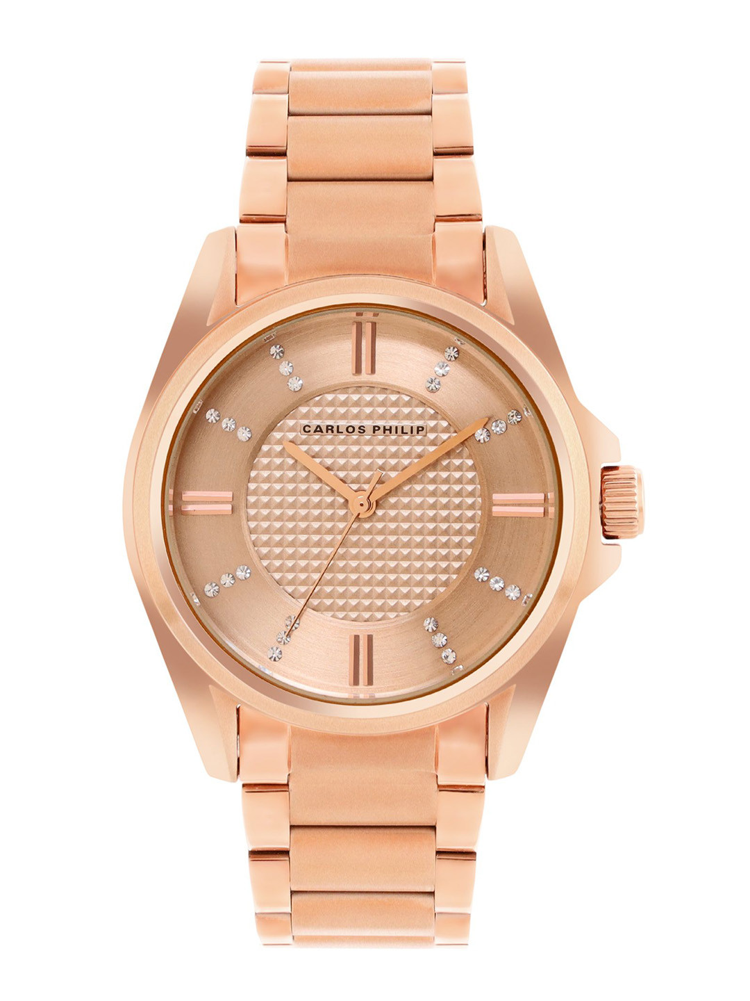 CARLOS PHILIP Women Stainless Steel Bracelet Style Straps Analogue Watch Equinox, Gold
CARLOS PHILIP Women Stainless Steel Bracelet Style Straps Analogue Watch Equinox, Gold