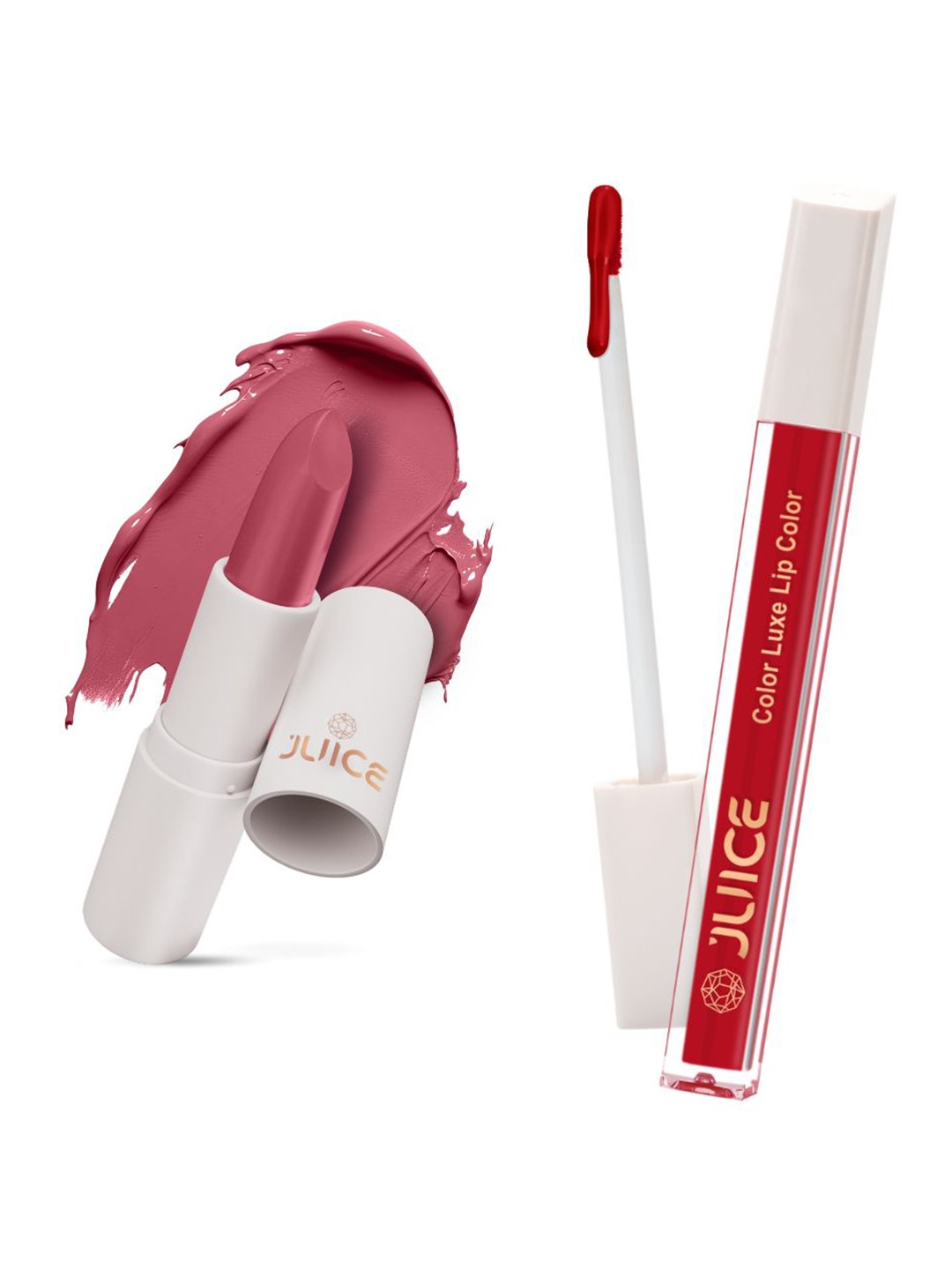 JUICE Color Luxe Lip Color 2.5ml & Kiss Sensation Lipstick - 4g - LS04-M12 & LT04-M06, Pink
JUICE Color Luxe Lip Color 2.5ml & Kiss Sensation Lipstick - 4g - LS04-M12 & LT04-M06, Pink