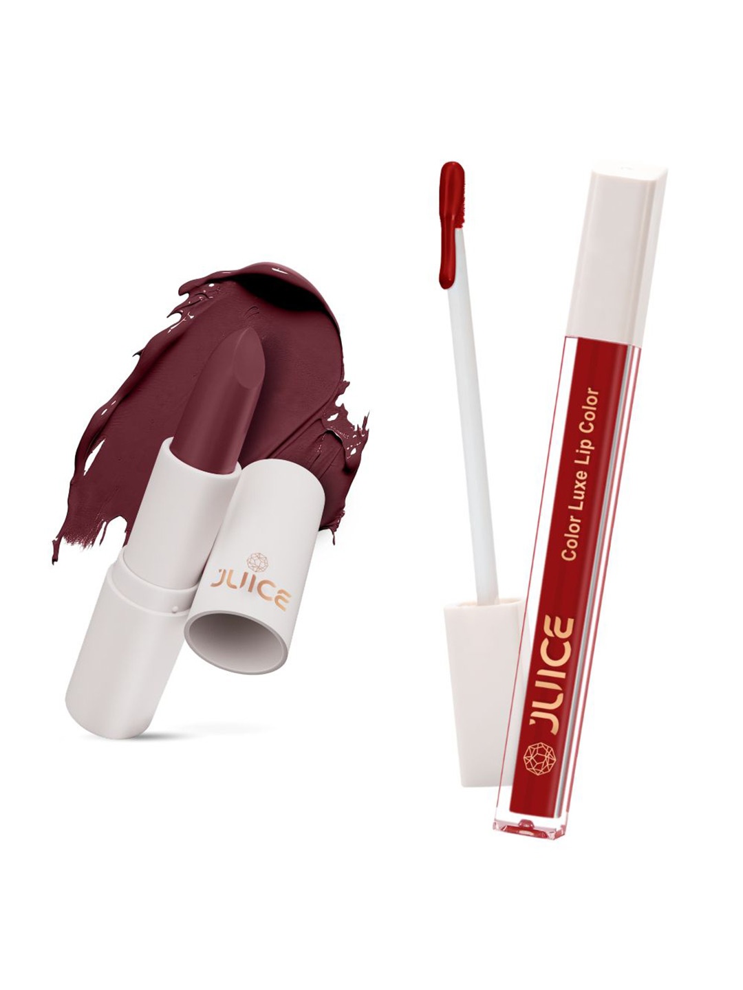 JUICE Set of Color Luxe Lip Color 2.5ml & Kiss Sensation Lipstick 4g - Shade M13 & M09, Mauve
JUICE Set of Color Luxe Lip Color 2.5ml & Kiss Sensation Lipstick 4g - Shade M13 & M09, Mauve