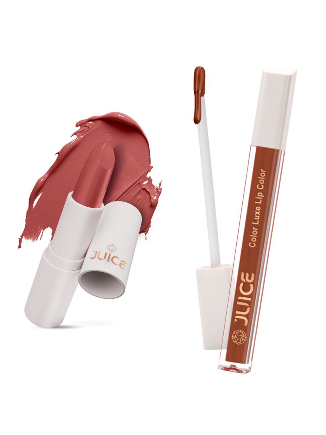 JUICE Set of Color Luxe Lip Color 2.5ml & Kiss Sensation Lipstick 4g - Shade M20 & M02, Nude
JUICE Set of Color Luxe Lip Color 2.5ml & Kiss Sensation Lipstick 4g - Shade M20 & M02, Nude