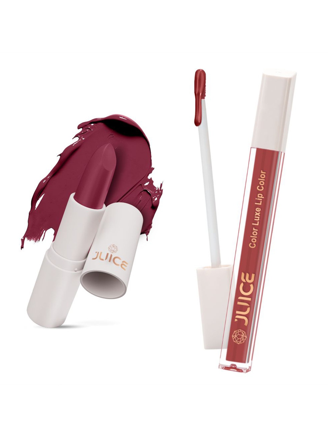 JUICE Set of Color Luxe Lip Color 2.5ml & Kiss Sensation Lipstick 4g - Shade M08 & M03, Pink
JUICE Set of Color Luxe Lip Color 2.5ml & Kiss Sensation Lipstick 4g - Shade M08 & M03, Pink