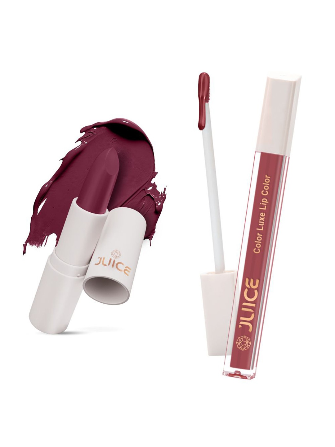 JUICE Kiss Sensation & Color Luxe Set Of 2 With Bio Retinol Lipstick-4gm Each-M14 & M01, Pink
JUICE Kiss Sensation & Color Luxe Set Of 2 With Bio Retinol Lipstick-4gm Each-M14 & M01, Pink