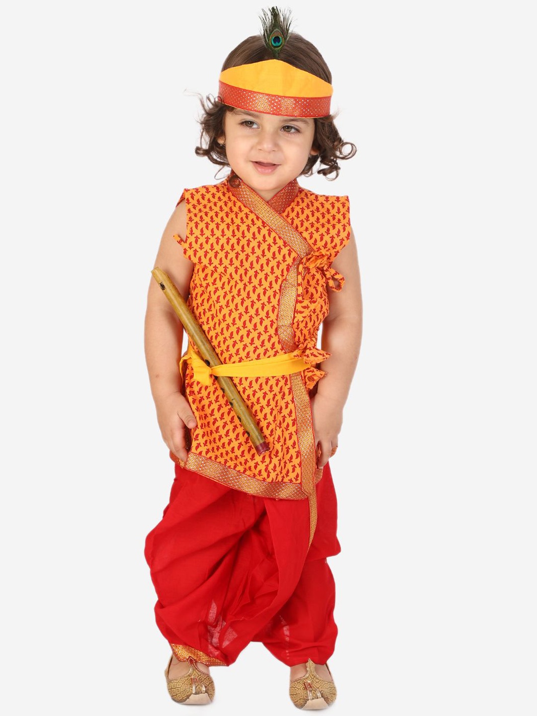 KID1 Boys Paisley Printed Angrakha Pure Cotton Straight Kurta With Dhoti Pants, Yellow
KID1 Boys Paisley Printed Angrakha Pure Cotton Straight Kurta With Dhoti Pants, Yellow