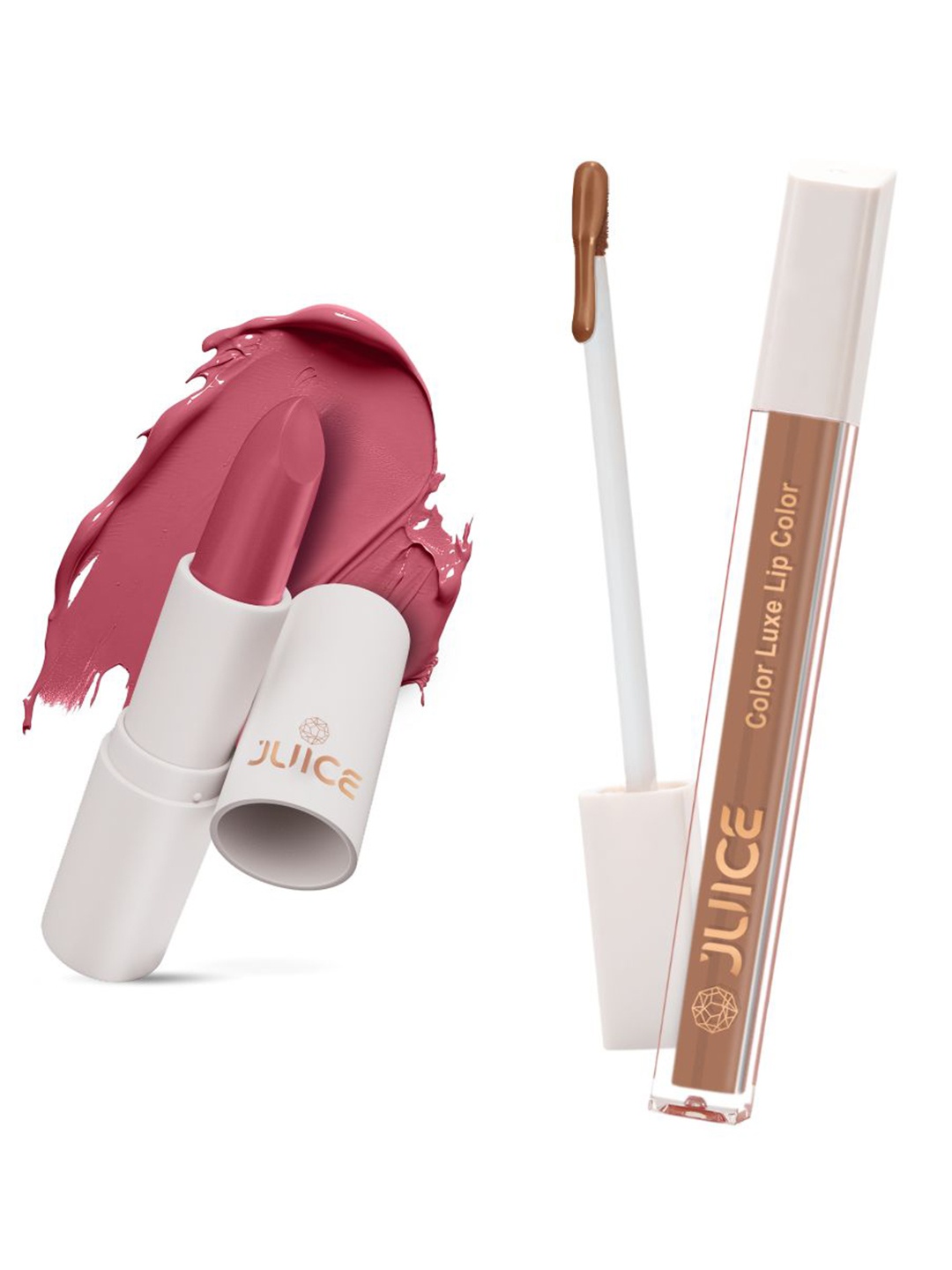 JUICE Set of Color Luxe Lip Color 2.5ml & Kiss Sensation Lipstick 4g - Shade M12 & M18, Pink
JUICE Set of Color Luxe Lip Color 2.5ml & Kiss Sensation Lipstick 4g - Shade M12 & M18, Pink