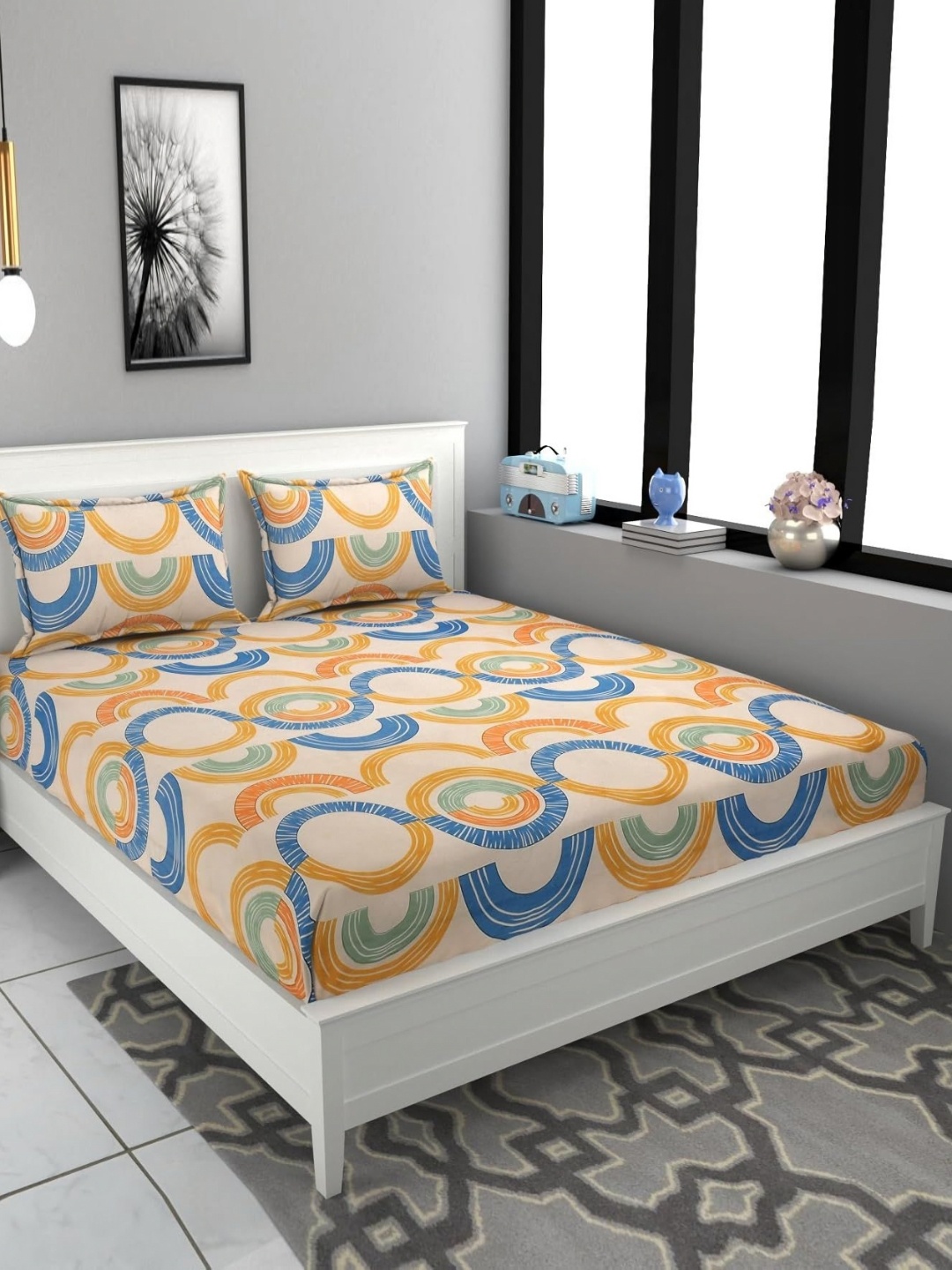 Innovative Edge Orange and Blue Cotton Elastic 160 TC King Bedsheet with 2 Pillow Covers
Innovative Edge Orange and Blue Cotton Elastic 160 TC King Bedsheet with 2 Pillow Covers