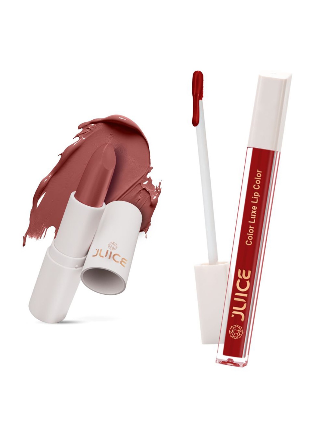 JUICE Set of Color Luxe Lip Color 2.5ml & Kiss Sensation Lipstick 4g - Shade M21 & M09, Nude
JUICE Set of Color Luxe Lip Color 2.5ml & Kiss Sensation Lipstick 4g - Shade M21 & M09, Nude