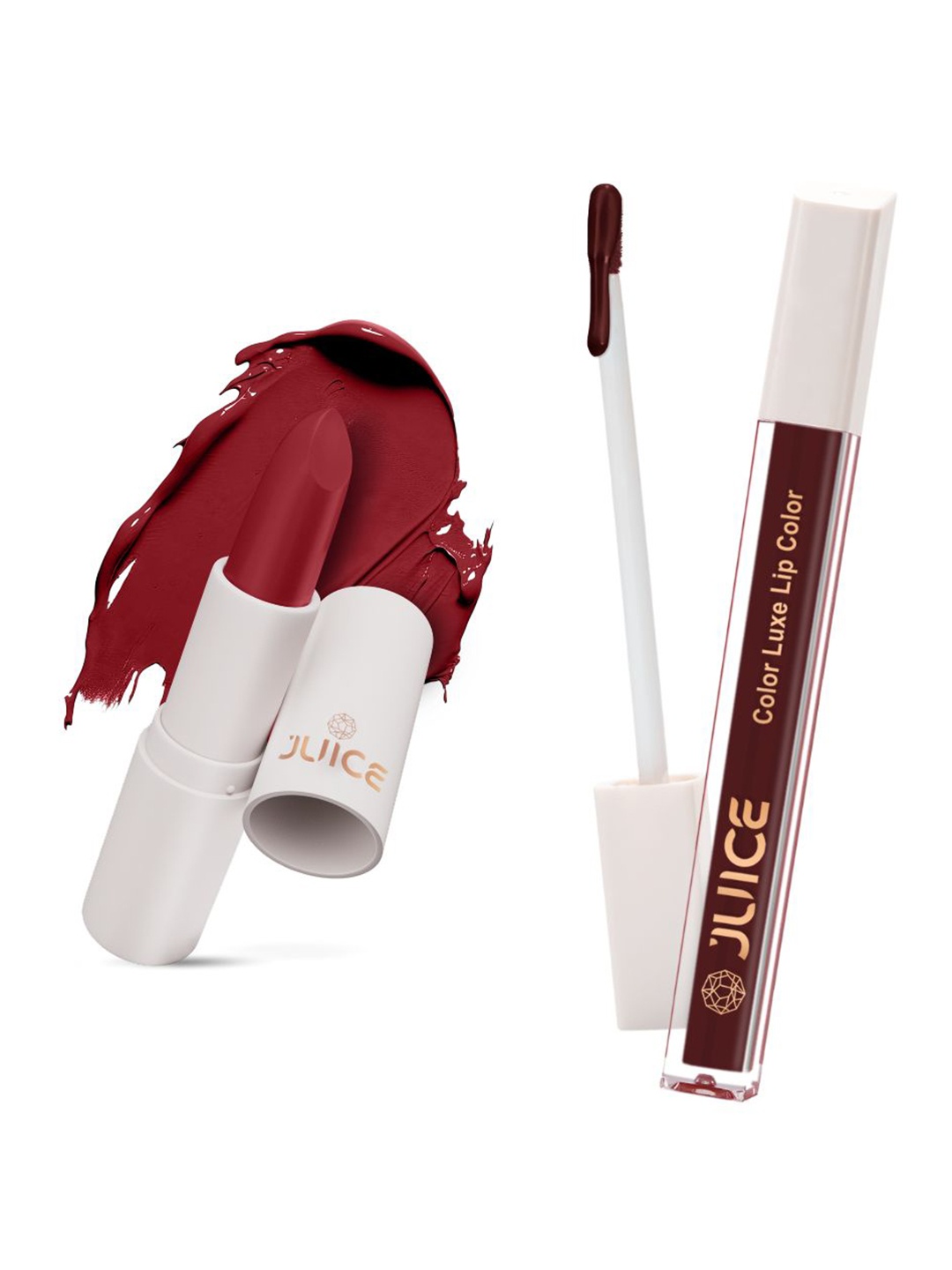 JUICE Kiss Sensation & Color Luxe Set Of 2 With Bio Retinol Lipstick-4gm Each-M09 & M08, Pink
JUICE Kiss Sensation & Color Luxe Set Of 2 With Bio Retinol Lipstick-4gm Each-M09 & M08, Pink