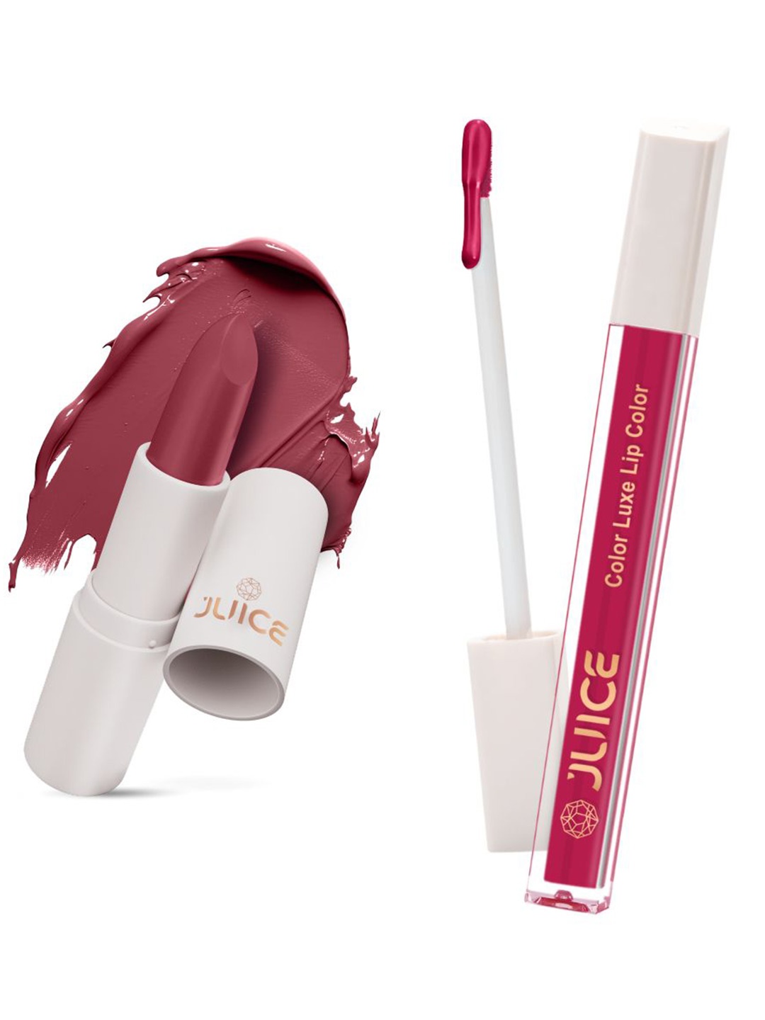 JUICE Set of Color Luxe Lip Color 2.5ml & Kiss Sensation Lipstick 4g - Shade M15 & M05, Pink
JUICE Set of Color Luxe Lip Color 2.5ml & Kiss Sensation Lipstick 4g - Shade M15 & M05, Pink