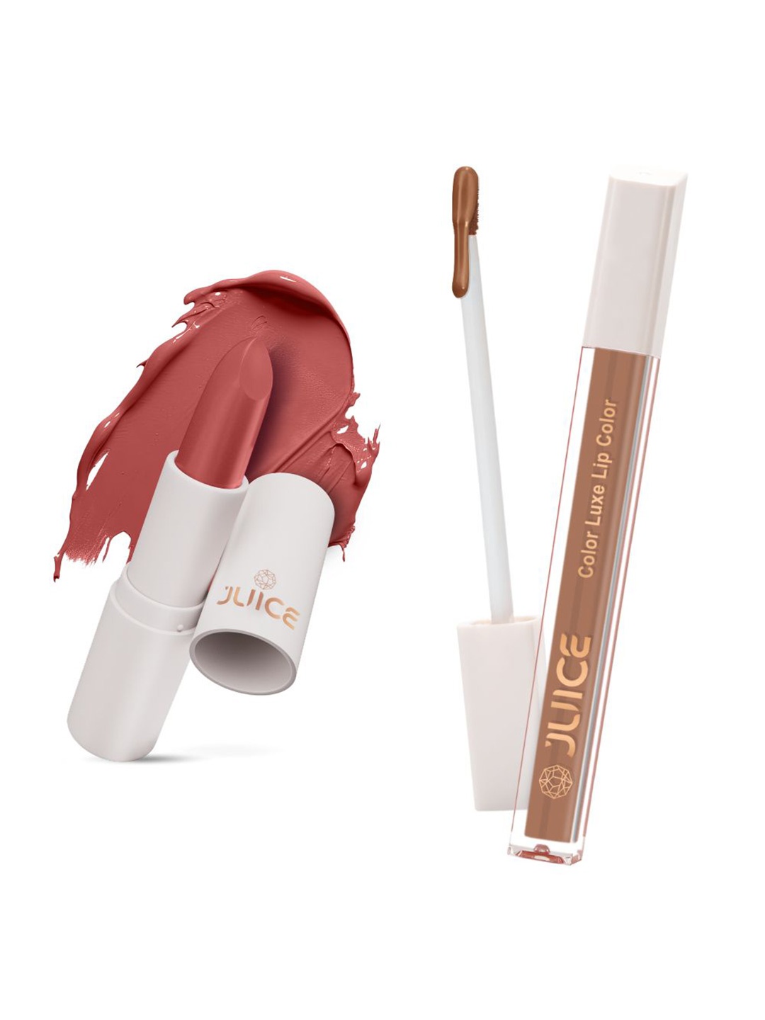 JUICE Set of Color Luxe Lip Color 2.5ml & Kiss Sensation Lipstick 4g - Shade M20 & M18, Coral
JUICE Set of Color Luxe Lip Color 2.5ml & Kiss Sensation Lipstick 4g - Shade M20 & M18, Coral