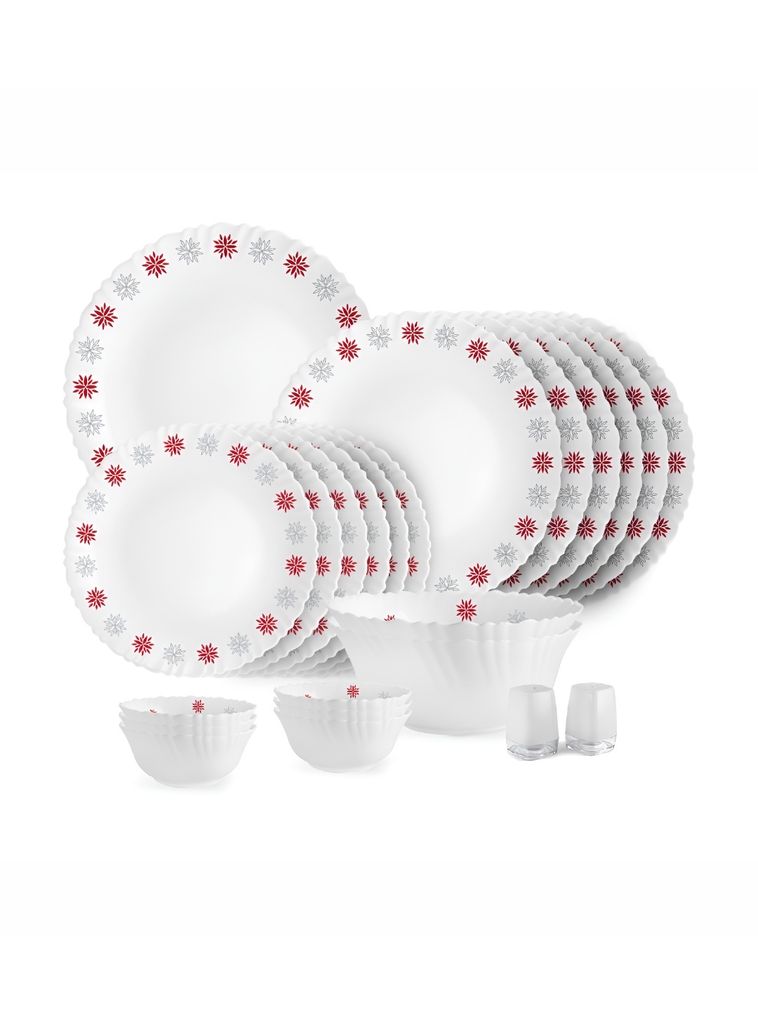 Cello Dazzle Series S White 23 Pcs Printed Magical Star Microwave Safe Opalware Dinner Set
Cello Dazzle Series S White 23 Pcs Printed Magical Star Microwave Safe Opalware Dinner Set