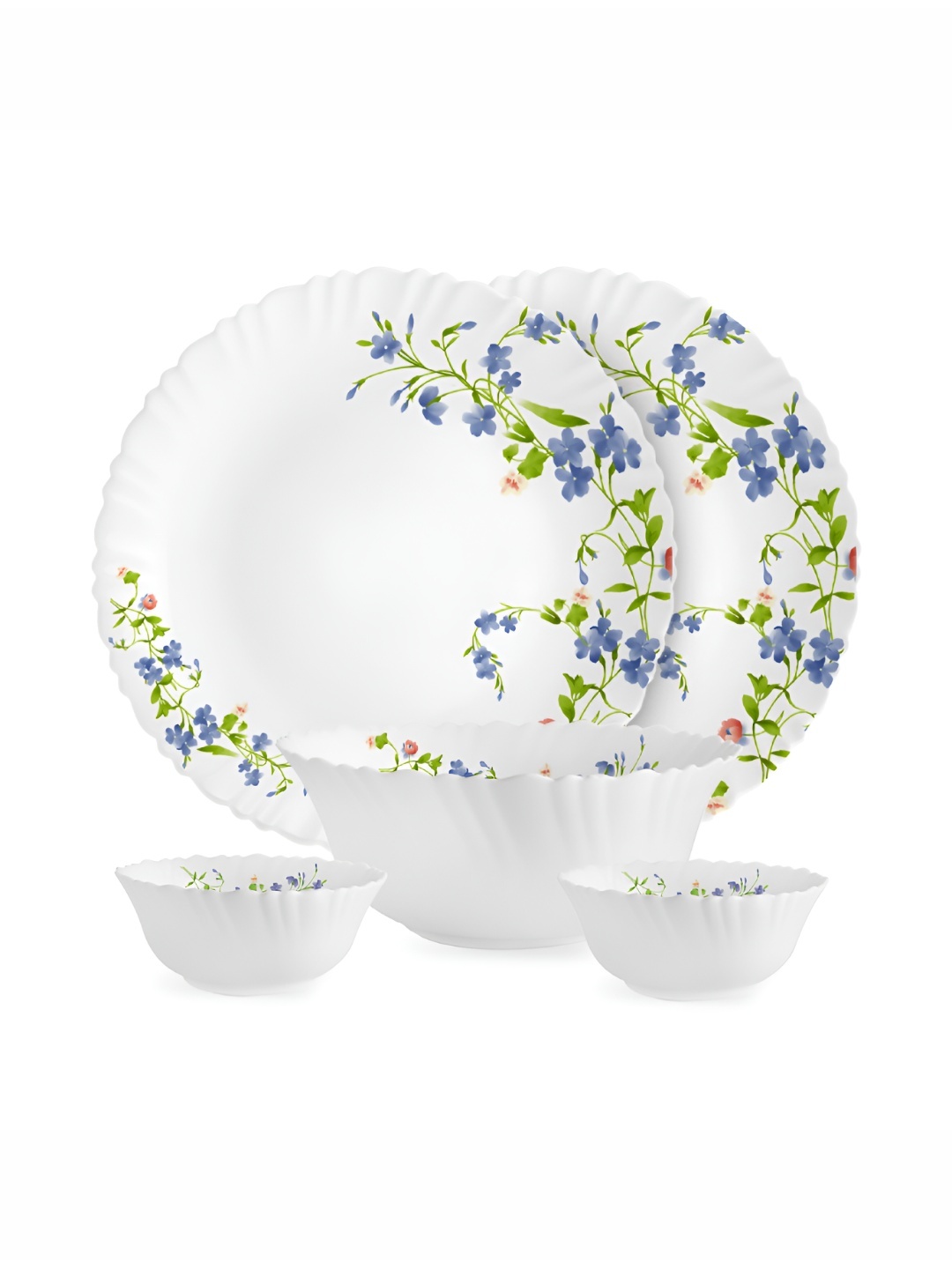 Cello Dazzle Series White 5 Pieces Printed Microwave & Dishwasher Safe Opalware Dinner Set
Cello Dazzle Series White 5 Pieces Printed Microwave & Dishwasher Safe Opalware Dinner Set