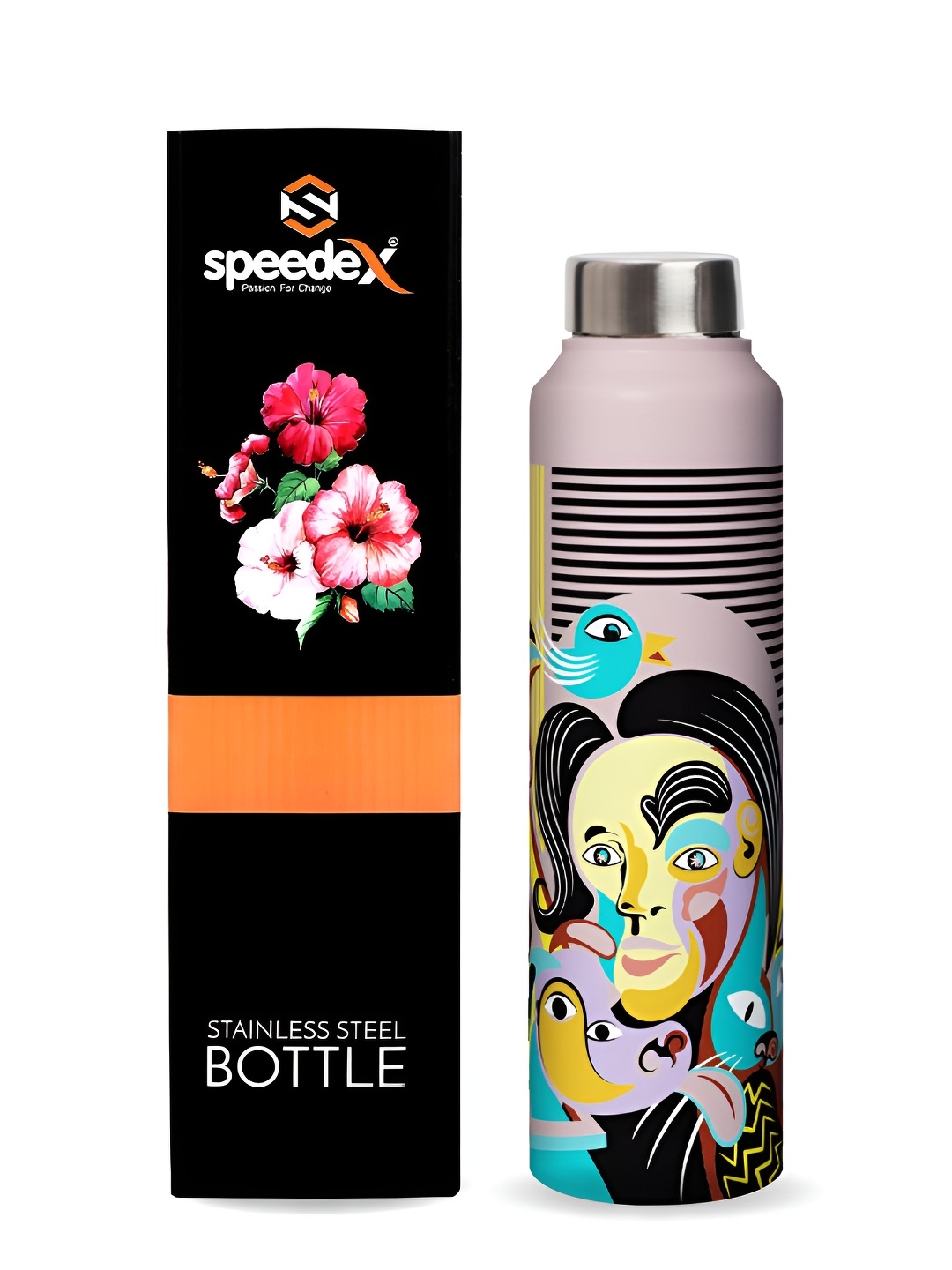 Speedex Pink & Black Abstract Printed Stainless Steel Single Wall Vacuum Water Bottle 1L
Speedex Pink & Black Abstract Printed Stainless Steel Single Wall Vacuum Water Bottle 1L