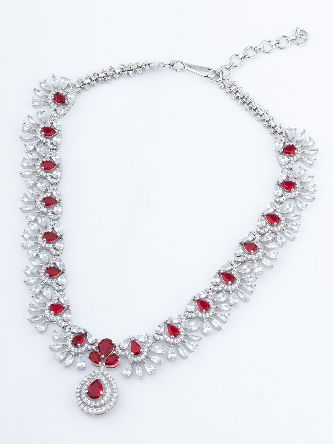 Vivinia by Vidhi Rhodium-Plated Cubic Zirconia Stone Studded Jewellery Set, Silver
Vivinia by Vidhi Rhodium-Plated Cubic Zirconia Stone Studded Jewellery Set, Silver