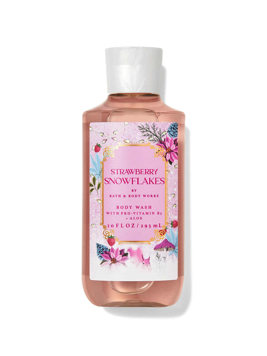 Bath & Body Works Strawberry Snowflakes Body Wash with Pro-Vitamins B5 & Aloe - 295 ml, Pink
Bath & Body Works Strawberry Snowflakes Body Wash with Pro-Vitamins B5 & Aloe - 295 ml, Pink