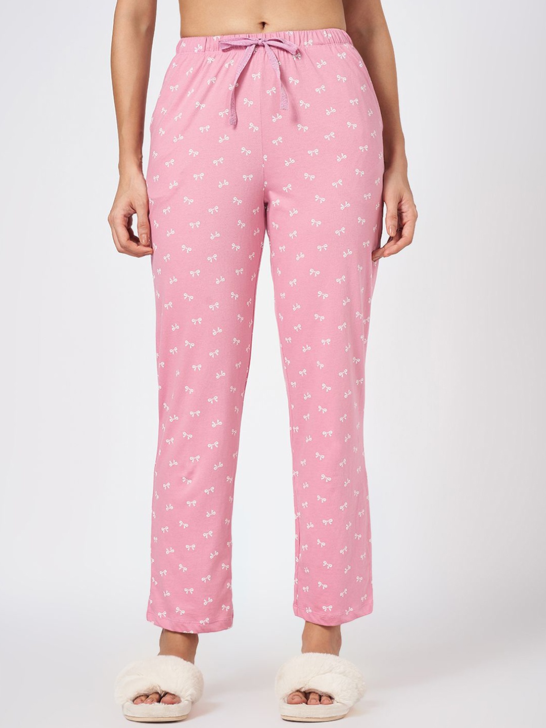 Dreamz by Pantaloons Women Pure Cotton Printed Mid-Rise Straight Leg Lounge Pant, Pink
Dreamz by Pantaloons Women Pure Cotton Printed Mid-Rise Straight Leg Lounge Pant, Pink