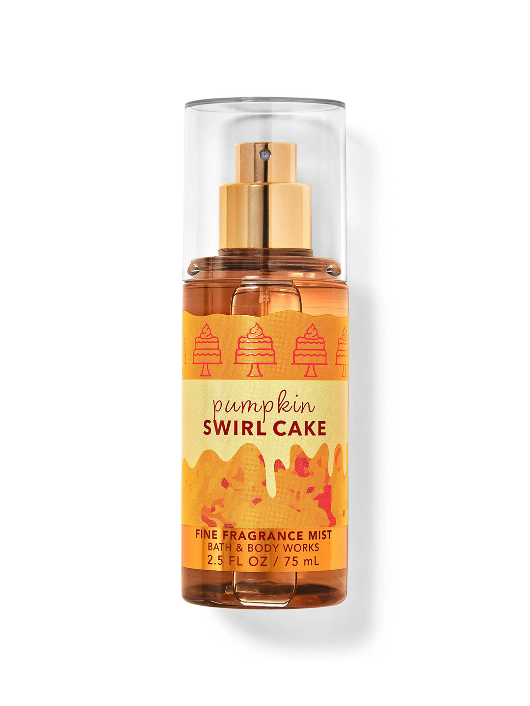 Bath & Body Works Pumpkin Swirl Cake Travel Size Fine Fragrance Mist - 75 ml, Orange
Bath & Body Works Pumpkin Swirl Cake Travel Size Fine Fragrance Mist - 75 ml, Orange