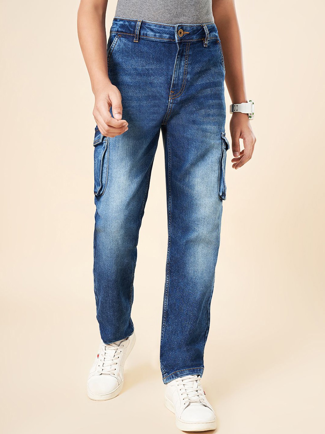 Coolsters by Pantaloons Boys Straight Fit Mildly Distressed Light Fade Jeans, Blue
Coolsters by Pantaloons Boys Straight Fit Mildly Distressed Light Fade Jeans, Blue